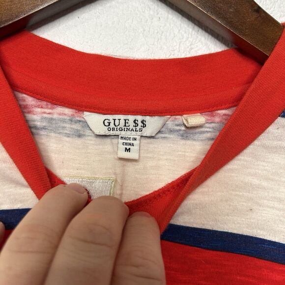 Guess Jeans Japan x ASAP Rocky Exclusive T-Shirt Tee Red Blue 2024 - Picture 4 of 4